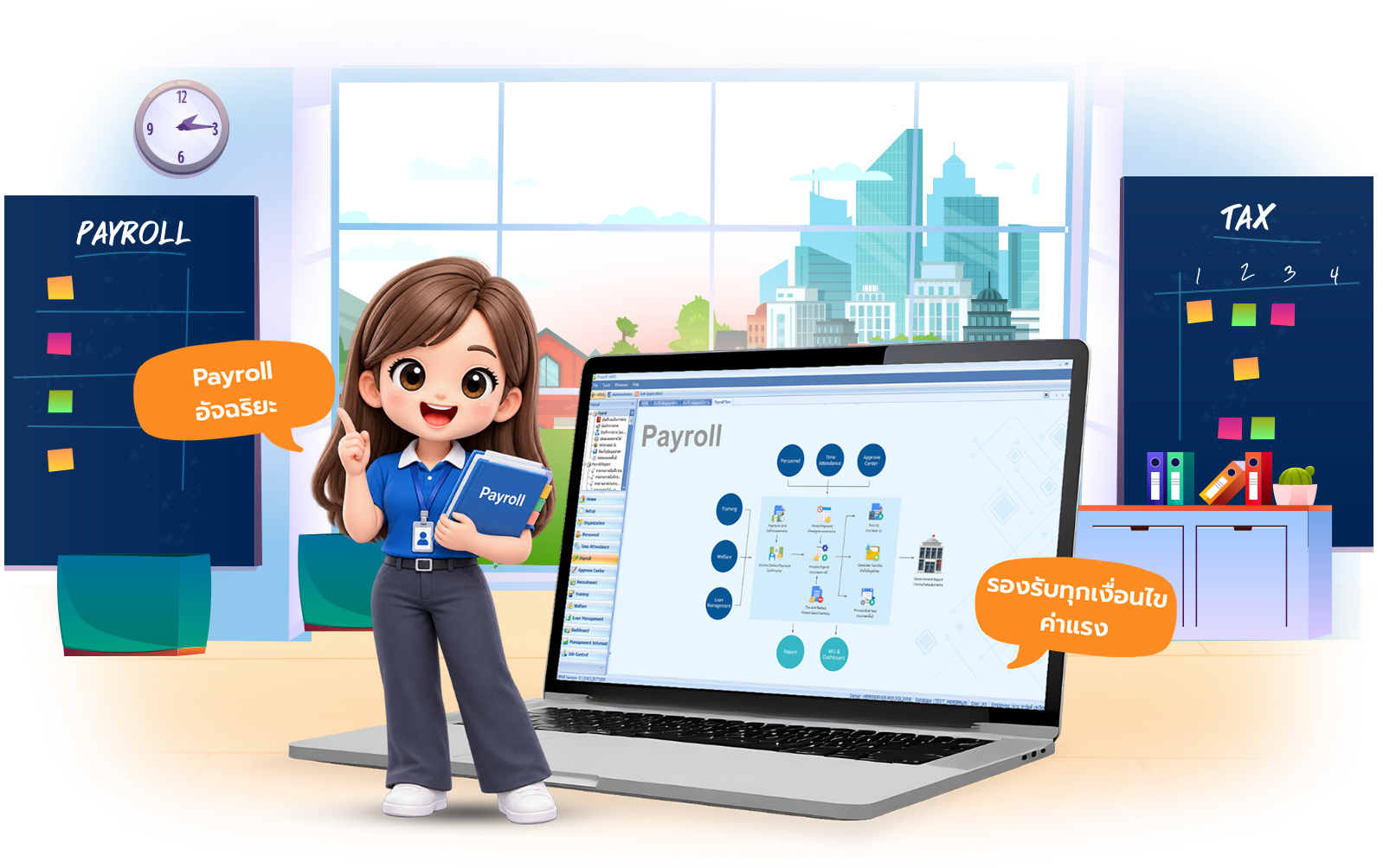 Payroll อัจฉริยะ รองรับทุกเงื่อนไขค่าแรง